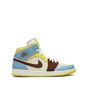 �W���[�_�� �����Y �X�j�[�J�[ �V���[�Y X maison chateau rouge air jordan 1 mid se fearless sneakers Blue