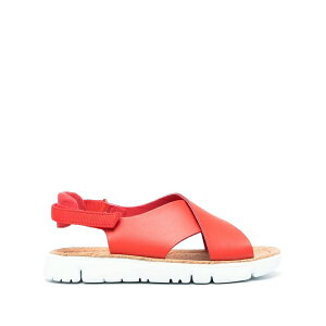 �J���y�[�� ���f�B�[�X �T���_�� �V���[�Y Oruga crossover-strap sandals Red