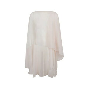 �G���}���m �V�F�����B�[�m ���f�B�[�X �W���P�b�g���u���]�� �A�E�^�[ Layered draped cape White