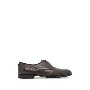 �o���b�g �����Y �h���X�V���[�Y �V���[�Y Textured cap-toe derby shoes Brown