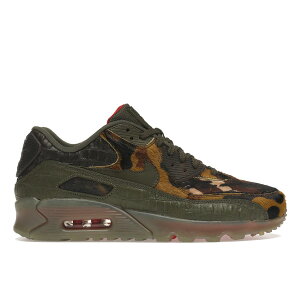 Nike �i�C�L �����Y �X�j�[�J�[ �yNike Air Max 90 Camo Croc�z �T�C�Y US_9(27.0cm) Cargo Khaki/Cargo Khaki-University Red