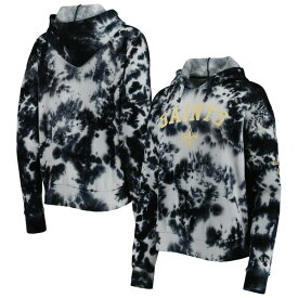 ニューエラ レディース パーカー・スウェットシャツ アウター New Orleans Saints New Era Women's Cloud Dye Fleece Pullover Hoodie Black