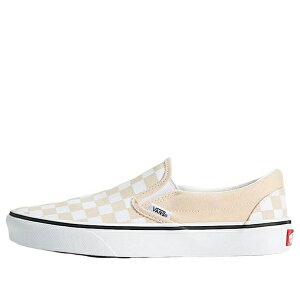 Vans �o���Y �����Y �X�j�[�J�[ �yVans Classic Slip-On Checkerboard 'Creme Brule Beige' VN000D6YCHW�z �T�C�Y US_6(24.0cm)