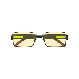 �g�~�[�q���t�B�K�[ �����Y �T���O���X�E�A�C�E�F�A �A�N�Z�T���[ Square frame tinted sunglasses Black