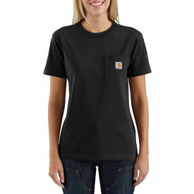 カーハート レディース シャツ トップス Carhartt Women's WK87 Workwear Pocket SS T-Shirt Black