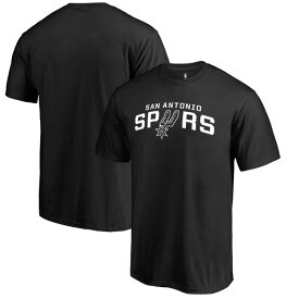 ファナティクス メンズ Tシャツ トップス San Antonio Spurs Fanatics Branded Secondary Logo TShirt Black