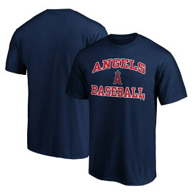 ファナティクス メンズ Tシャツ トップス Los Angeles Angels Fanatics Branded Heart & Soul TShirt Navy