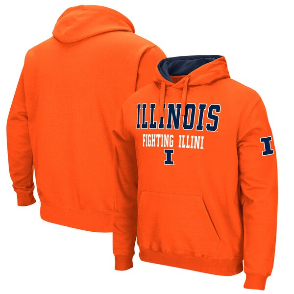 コロシアム メンズ パーカー・スウェットシャツ アウター Illinois Fighting Illini Colosseum Sunrise Pullover Hoodie Orange
