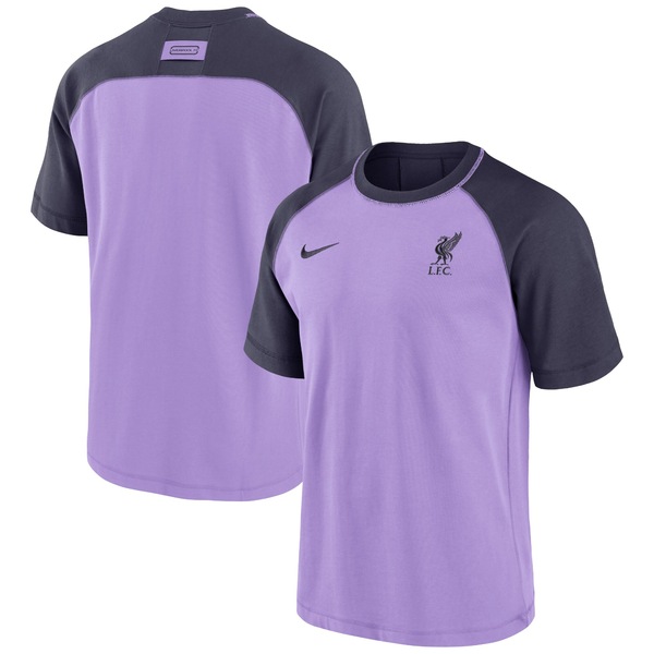 ナイキ メンズ Tシャツ トップス Liverpool Nike Travel Raglan TShirt Purple