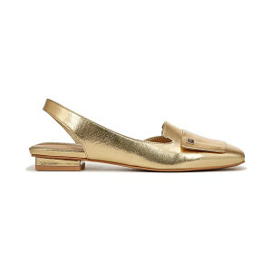 �t�����R�T���g ���f�B�[�X �T���_�� �V���[�Y Women's Teagan Square Toe Slingback Flats Gold Faux Leather