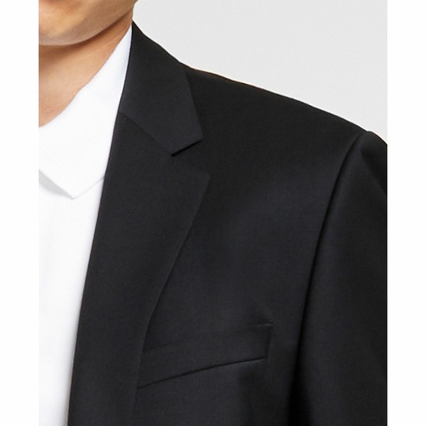フューゴ メンズ ジャケット＆ブルゾン Jacket Slim-Fit Stretch Suit アウター Solid Superflex Men's  Black コート・ジャケット