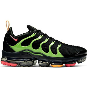 Nike �i�C�L �����Y �X�j�[�J�[ �yNike Air VaporMax Plus Black Electric Green�z �T�C�Y US_10.5(28.5cm) Black/Ember Glow-Electric Green