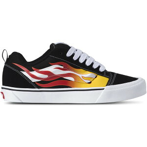 Vans �o���Y �����Y �X�j�[�J�[ �yVans Knu Skool Flame�z �T�C�Y US_8(26.0cm) Black/Red/White