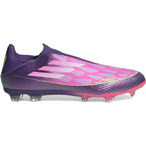 adidas �A�f�B�_�X �����Y �X�j�[�J�[ �yadidas F50 League Laceless FG/MG Lamine Yamal�z �T�C�Y US_9.5(27.5cm) Purple/Footwear White/Lucid Lemon