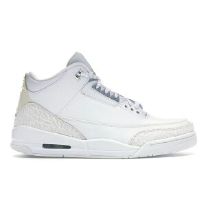 Jordan �W���[�_�� �����Y �X�j�[�J�[ �yJordan 3 Retro Pure Money�z �T�C�Y US_12(30.0cm) White/Metallic Silver