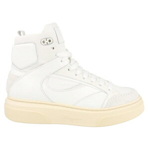Ferragamo tFK Y Xj[J[ yFerragamo Cassio Leather High Top Whitez TCY US_7.5(25.5cm) White