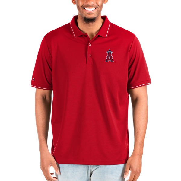 熱販売 アンティグア メンズ ポロシャツ トップス Los Angeles Angels Antigua Big  Tall Affluent Polo Red