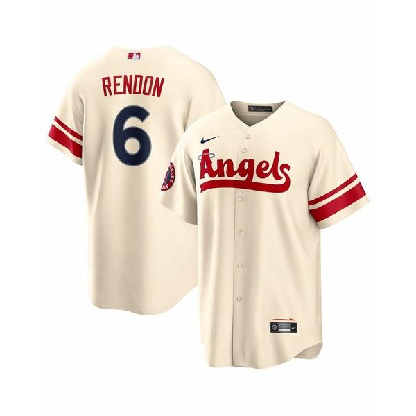 爆買い新作ナイキ メンズ Tシャツ トップス Men's Anthony Rendon Cream Los Angeles Angels 2022 City Connect Replica Player Jersey Cream