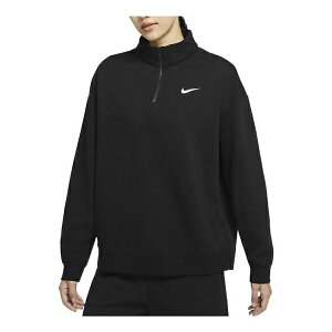 Nike iCL fB[X Xj[J[ y(WMNS) Nike Essential Swoosh 1/4-Zip Top 'Black' DC5425-010z TCY US_W_XL