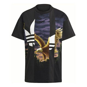 adidas AfB_X fB[X Xj[J[ y(WMNS) adidas Originals x Dry Clean Camouflage Graphic Tee 'Black Purple Gold' H59033z TCY US_W_38