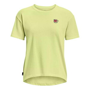 Under Armour A_[A[}[ fB[X Xj[J[ y(WMNS) Under Armour Heavyweight Graphic T-shirt 'Yellow' 1376743-391z TCY US_W_S
