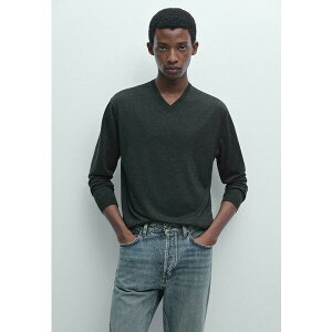 }bV hDbeB Y jbg&Z[^[ AE^[ SOFT V-NECK LONG SLEEVE - Jumper - dark grey