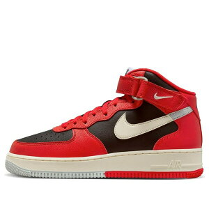 Nike �i�C�L �����Y �X�j�[�J�[ �G�A�t�H�[�X �yNike Air Force 1 Mid LV8 'Split Black Red' DZ2554-001�z �T�C�Y US_12(30.0cm)