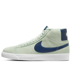 Nike �i�C�L �����Y �X�j�[�J�[ �yNike Zoom Blazer Mid SB 'Barely Green Navy' 864349-303�z �T�C�Y US_M_13