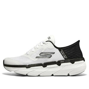 Skechers �X�P�b�`���[�Y �����Y �X�j�[�J�[ �ySkechers Max Cushioning Premier Slip-Ins 'White Black' 220313-WBK�z �T�C�Y US_7.5(25.5cm)