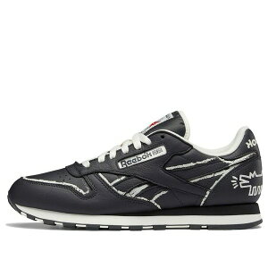 Reebok ���[�{�b�N �����Y �X�j�[�J�[ �yReebok Keith Haring x Classic Leather 'Dog Blackboard Chalk Drawing' GZ1456�z �T�C�Y US_8(26.0cm)