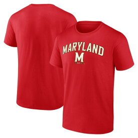 ファナティクス メンズ Tシャツ トップス Maryland Terrapins Fanatics Branded Campus TShirt Red