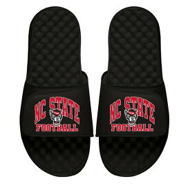 アイスライド メンズ サンダル シューズ NC State Wolfpack ISlide Unisex Football Varsity Slide Sandals Black