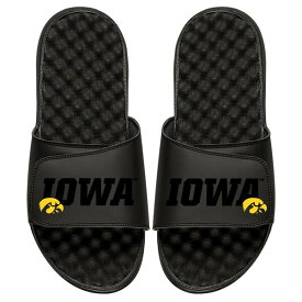 アイスライド メンズ サンダル シューズ Iowa Hawkeyes ISlide Tonal Pop Slide Sandals Black
