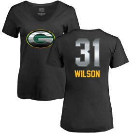 ファナティクス レディース Tシャツ トップス Green Bay Packers NFL Pro Line by Fanatics Branded Women's Personalized Midnight Mascot TShirt Wilson,Emanuel-31