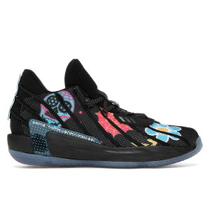 adidas �A�f�B�_�X �����Y �X�j�[�J�[ �yadidas Dame 7 Day of the Dead�z �T�C�Y US_10.5(28.5cm) Core Black/Semi Solar Pink/Bold Gold