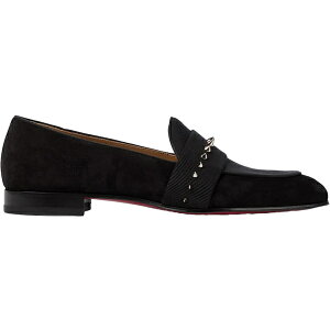 Christian Louboutin �N���X�`���� ���u�^�� �����Y �X�j�[�J�[ �yChristian Louboutin Nit Night Flat Black�z �T�C�Y US_8.5(26.5cm) Black/Silver