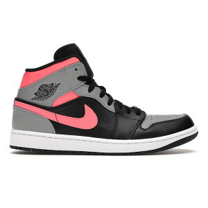 Jordan �W���[�_�� �����Y �X�j�[�J�[ �yJordan 1 Mid Pink Shadow�z �T�C�Y US_8.5(26.5cm) Black/Hot Punch-Light Smoke Grey