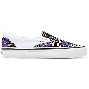 Vans �o���Y �����Y �X�j�[�J�[ �yVans Vault OG Classic Slip-On LX Perks and Mini White�z �T�C�Y US_5.5(23.5cm) White/Brown/Purple