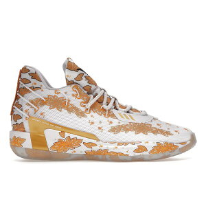 adidas �A�f�B�_�X �����Y �X�j�[�J�[ �yadidas Dame 7 Ric Flair White�z �T�C�Y US_6.5(24.5cm) Cloud White/Gold Metallic/Core Black