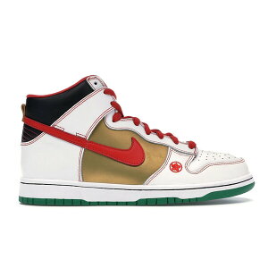 Nike �i�C�L �����Y �X�j�[�J�[ �yNike SB Dunk High Money Cat�z �T�C�Y US_8(26.0cm) White/Chile Red