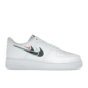 Nike �i�C�L �����Y �X�j�[�J�[ �yNike Air Force 1 Low '07 Multi Swoosh White Black�z �T�C�Y US_11.5(29.5cm) White/Black/Light Silver/Medium Ash