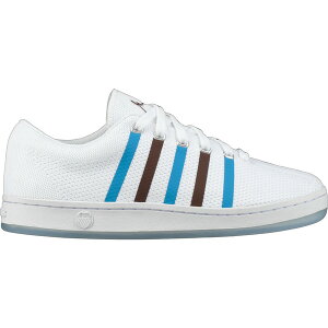 K-Swiss �P�[�X�C�X �����Y �X�j�[�J�[ �yK-Swiss Classic 88 Knit Gary Vaynerchuk GaryVee 003 Clouds and Dirt�z �T�C�Y US_10.5(28.5cm) White/Blue-Brown