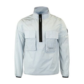 【送料無料】 マーシャルアーティスト メンズ シャツ トップス Marshall Artist Quarter Zip Krinkle Nylon Overshirt Grey 047