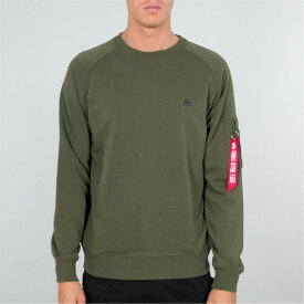 【送料無料】 アルファインダストリーズ メンズ ニット&セーター アウター X-Fit Sweatshirt Green