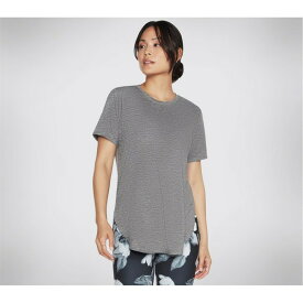 【送料無料】 スケッチャーズ レディース Tシャツ トップス Godri T Shirt Womens Charcoal