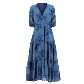 【送料無料】 テッドベーカー レディース ワンピース トップス Zilda Maxi Dress Blue