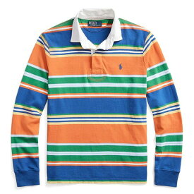 【送料無料】 ラルフローレン メンズ ポロシャツ トップス The Iconic Rugby Shirt Orange Multi