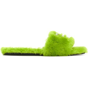 Givenchy �W�o���V�[ ���f�B�[�X �X�j�[�J�[ �yGivenchy 4G Slides Green Shearling (Women's)�z �T�C�Y EU_39(25cm) Green