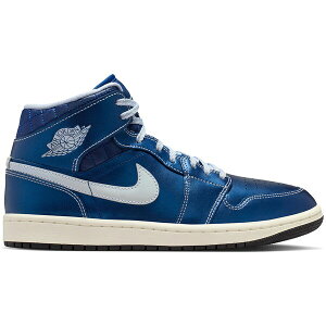 Jordan W[_ fB[X Xj[J[ yJordan 1 Mid SE Metallic Blue Quilted (Women's)z TCY US_8.5(25.5cm) Black/Coconut Milk/Hot Lava/Ghost