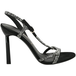Ferragamo �t�F���K�� ���f�B�[�X �X�j�[�J�[ �yFerragamo Jole X5 Crystal Embellished Heels Black (Women's)�z �T�C�Y US_7.5(24.5cm) Black